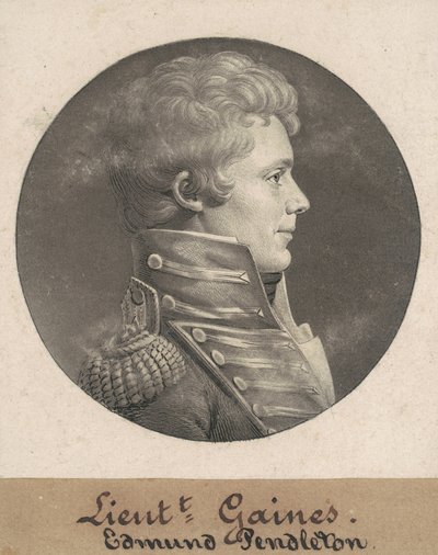 Edmund Pendleton Gaines door Charles B. J. Févret de Saint Mémin