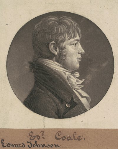 Edward Johnson Coale door Charles B. J. Févret de Saint Mémin