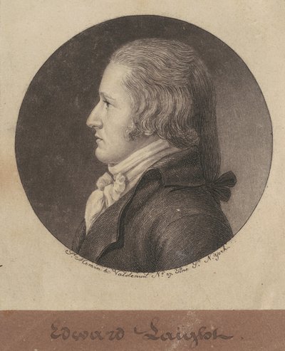 Edward William Laight door Charles B. J. Févret de Saint Mémin