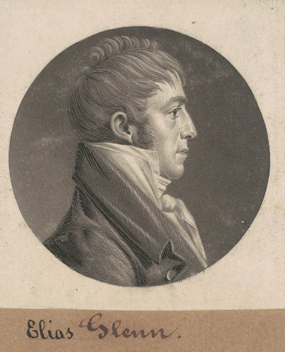 Elias Glenn door Charles B. J. Févret de Saint Mémin
