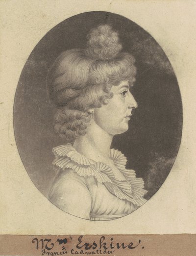 Frances Cadwalader Erskine door Charles B. J. Févret de Saint Mémin