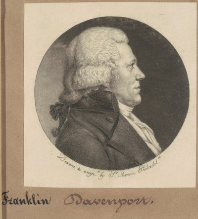 Franklin Davenport door Charles B. J. Févret de Saint Mémin