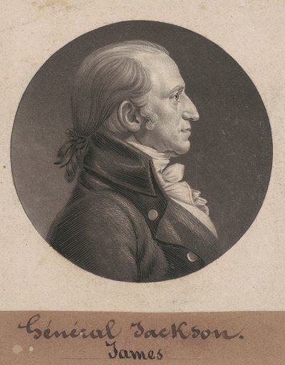 James Jackson door Charles B. J. Févret de Saint Mémin