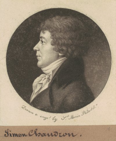 Jean Simon Chaudron door Charles B. J. Févret de Saint Mémin
