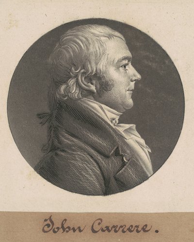 John Carrere door Charles B. J. Févret de Saint Mémin