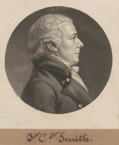 John Cotton Smith door Charles B. J. Févret de Saint Mémin