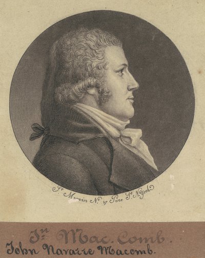 John Navarre Macomb door Charles B. J. Févret de Saint Mémin
