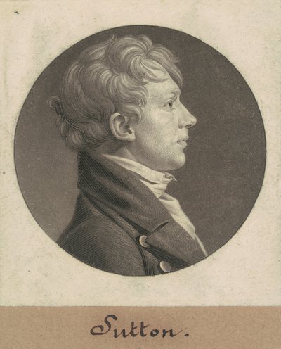 John Sutton door Charles B. J. Févret de Saint Mémin