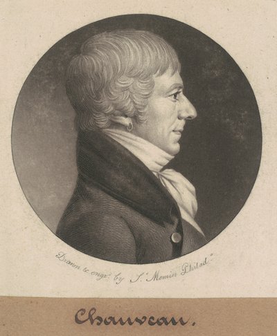 Joseph Anthony Chaveau door Charles B. J. Févret de Saint Mémin