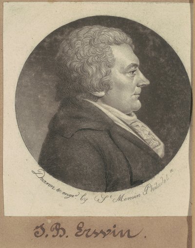Joseph Erwin door Charles B. J. Févret de Saint Mémin