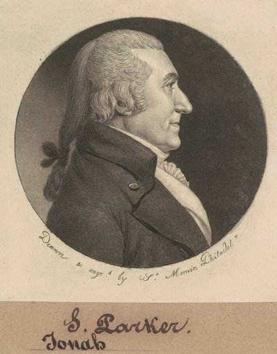 Josiah Parker door Charles B. J. Févret de Saint Mémin