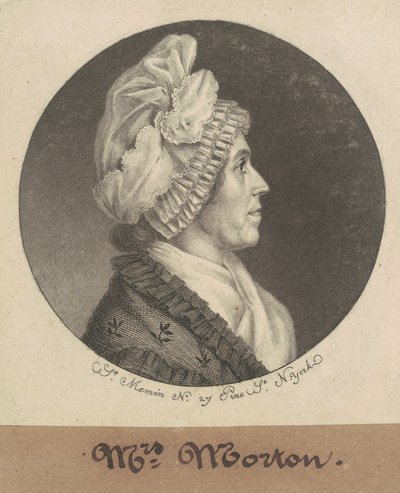 Maria Sophia Kemper Morton door Charles B. J. Févret de Saint Mémin