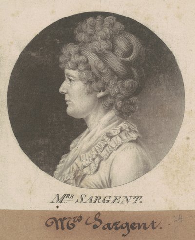 Mary Hawley Macintosh Williams Sargent door Charles B. J. Févret de Saint Mémin