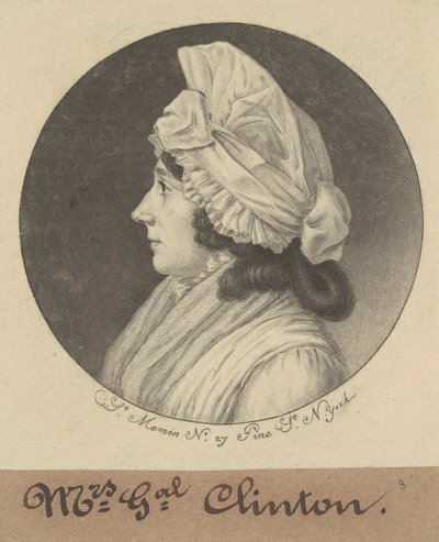Mary Little Gray Clinton door Charles B. J. Févret de Saint Mémin