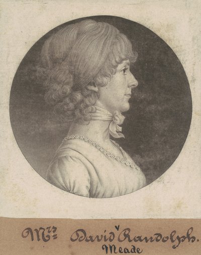 Mary Randolph Randolph door Charles B. J. Févret de Saint Mémin