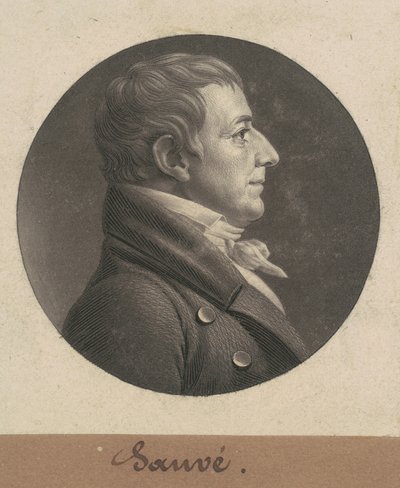 Pierre Sauvé door Charles B. J. Févret de Saint Mémin