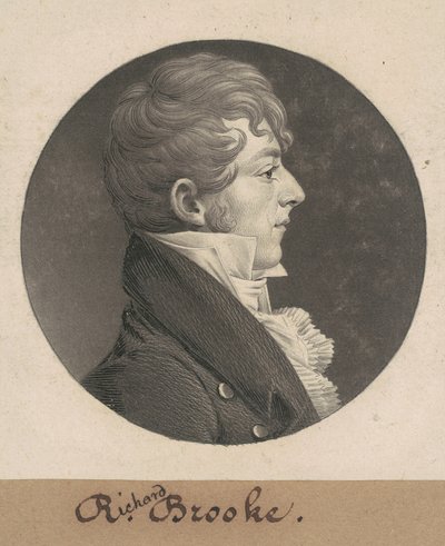 Richard Brooke door Charles B. J. Févret de Saint Mémin