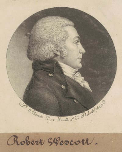 Robert Wescott door Charles B. J. Févret de Saint Mémin