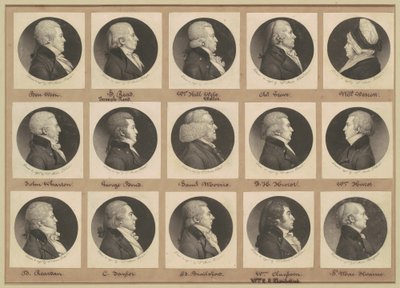 Saint-Mémin collectie van portretten, groep 11 door Charles B. J. Févret de Saint Mémin