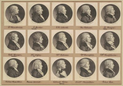 Saint-Mémin collectie van portretten, groep 12 door Charles B. J. Févret de Saint Mémin