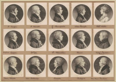 Saint-Mémin collectie van portretten, groep 21 door Charles B. J. Févret de Saint Mémin