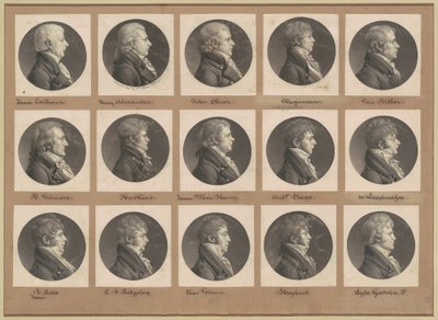 Saint-Mémin Portretcollectie, Groep 26 door Charles B. J. Févret de Saint Mémin