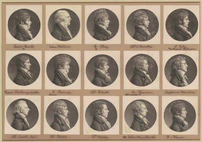Saint-Mémin Collectie van Portretten, Groep 28 door Charles B. J. Févret de Saint Mémin