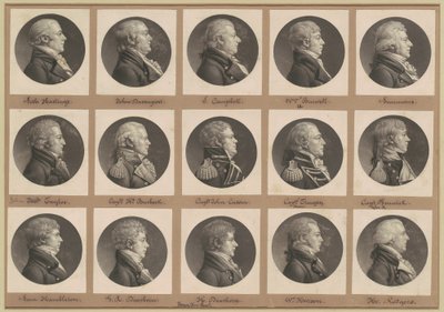 Saint-Mémin collectie van portretten, Groep 34 door Charles B. J. Févret de Saint Mémin