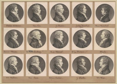 Saint-Mémin Portretcollectie, Groep 40 door Charles B. J. Févret de Saint Mémin