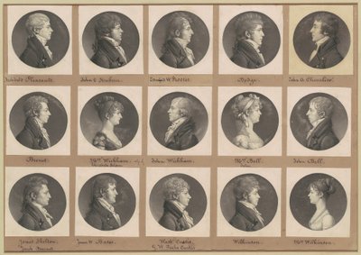Saint-Mémin collectie van portretten, groep 43 door Charles B. J. Févret de Saint Mémin