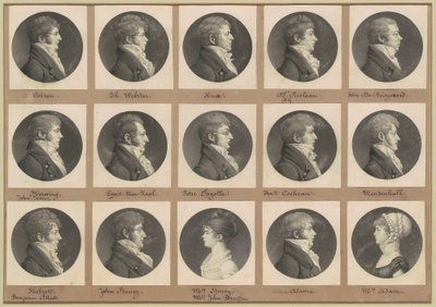 Saint-Mémin collectie van portretten, groep 47 door Charles B. J. Févret de Saint Mémin