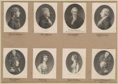 Saint-Mémin Portretcollectie, Groep 51 door Charles B. J. Févret de Saint Mémin