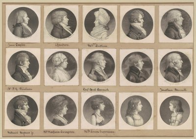 Saint-Mémin collectie van portretten, Groep 52 door Charles B. J. Févret de Saint Mémin