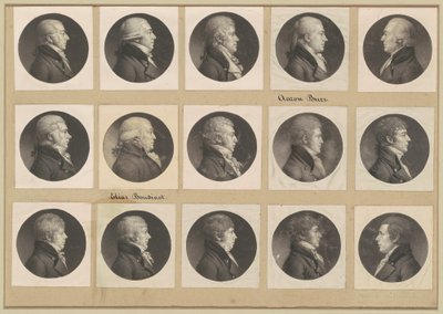 Saint-Mémin Collectie van Portretten, Groep 54 door Charles B. J. Févret de Saint Mémin