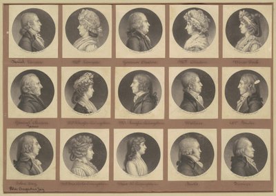 Saint-Mémin collectie van portretten, groep 5 door Charles B. J. Févret de Saint Mémin