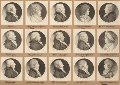 Saint-Mémin collectie van portretten, groep 9 door Charles B. J. Févret de Saint Mémin