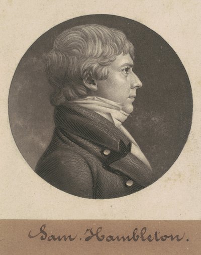 Samuel Hambleton door Charles B. J. Févret de Saint Mémin