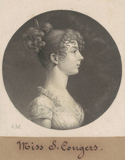 Sarah C. Conyers door Charles B. J. Févret de Saint Mémin