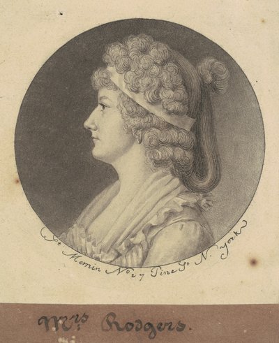 Sarah Elizabeth Rogers door Charles B. J. Févret de Saint Mémin
