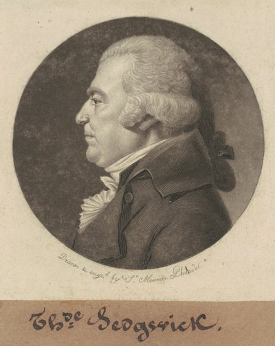 Theodore Sedgwick door Charles B. J. Févret de Saint Mémin