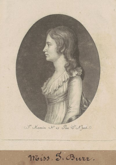 Theodosia Burr door Charles B. J. Févret de Saint Mémin