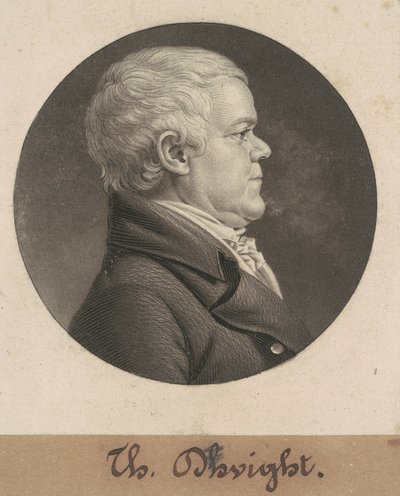 Thomas Dwight door Charles B. J. Févret de Saint Mémin