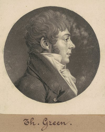 Thomas Green door Charles B. J. Févret de Saint Mémin