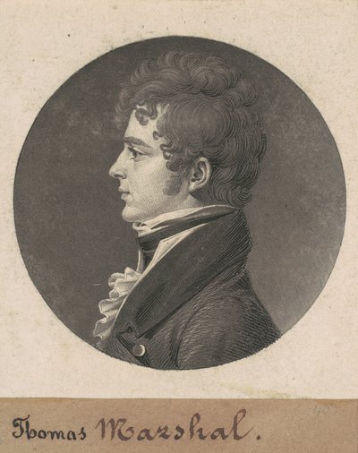 Thomas Marshall door Charles B. J. Févret de Saint Mémin