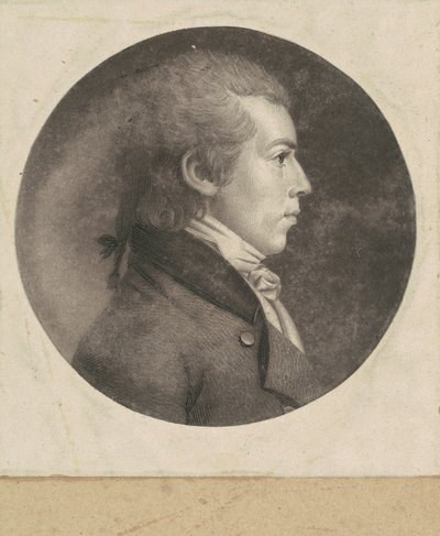 Onbekende Man door Charles B. J. Févret de Saint Mémin