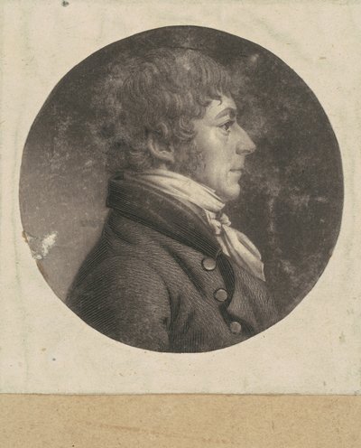 Onbekende Man door Charles B. J. Févret de Saint Mémin