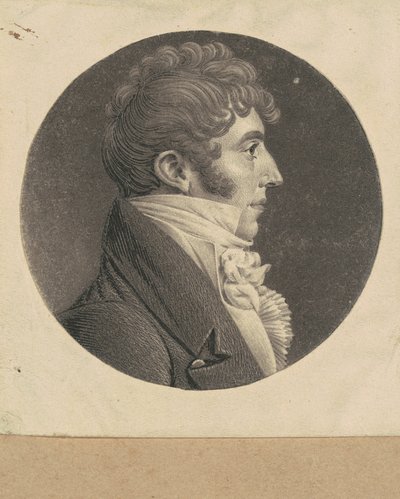 Onbekende Man door Charles B. J. Févret de Saint Mémin