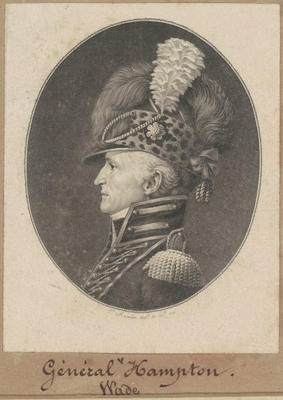 Wade Hampton door Charles B. J. Févret de Saint Mémin