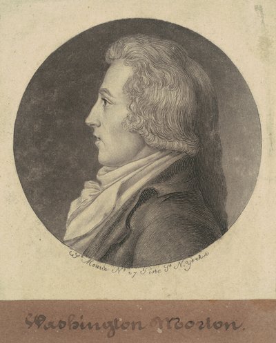 Washington Morton door Charles B. J. Févret de Saint Mémin