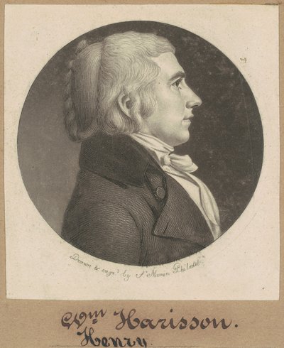 William Henry Harrison door Charles B. J. Févret de Saint Mémin